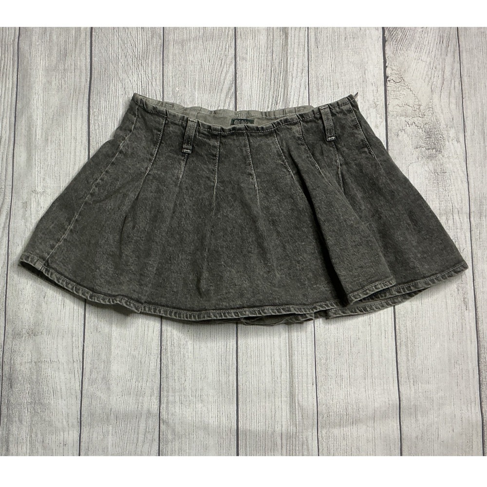 Wild Fable Acid Wash Denim Mini Skort Women 4 GUC